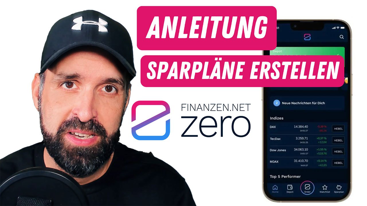 finanzen.net ZERO Anleitung: Sparpläne erstellen