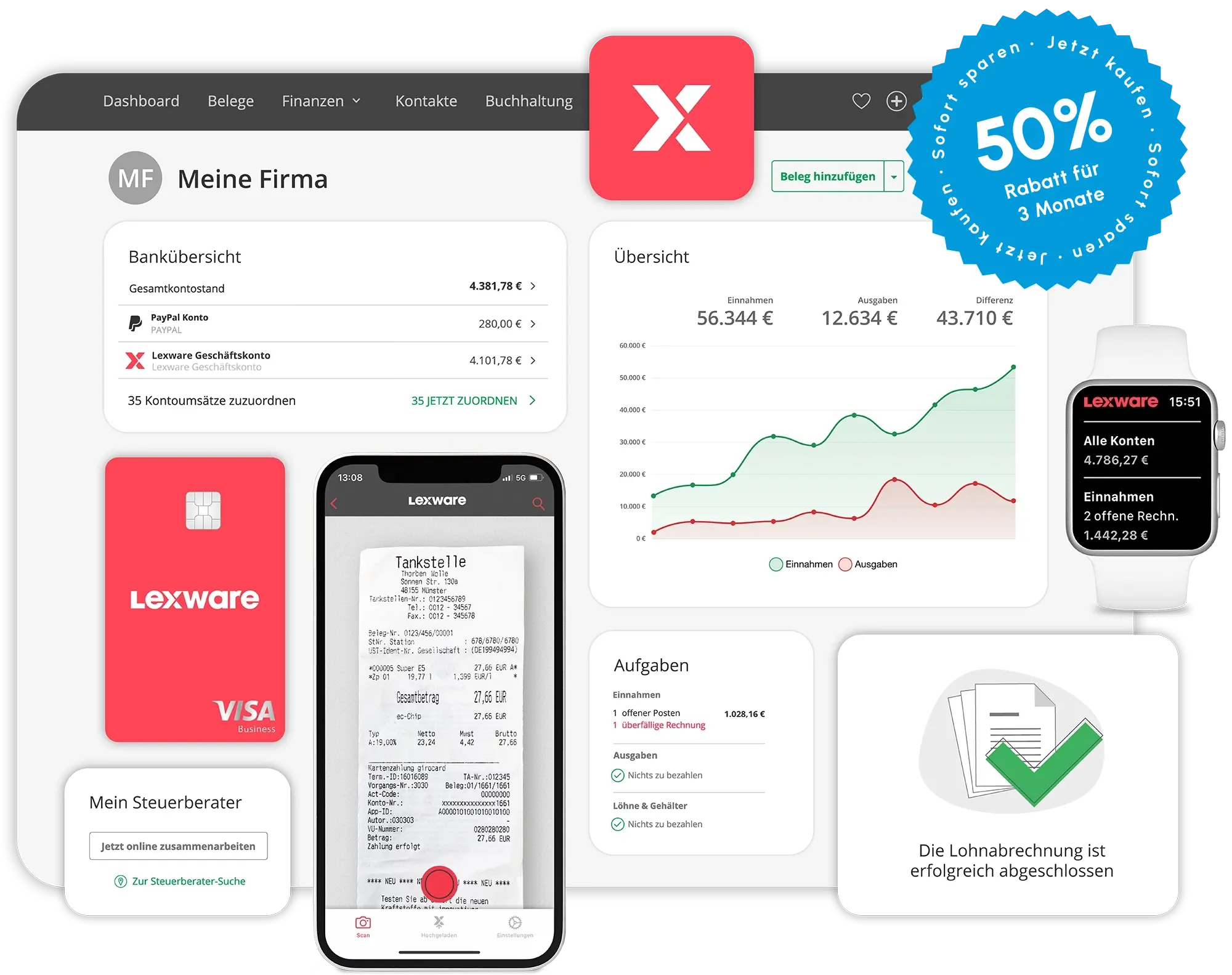 So erledige ich meine Buchhaltung als Shopbetreiber mit Lexware Office